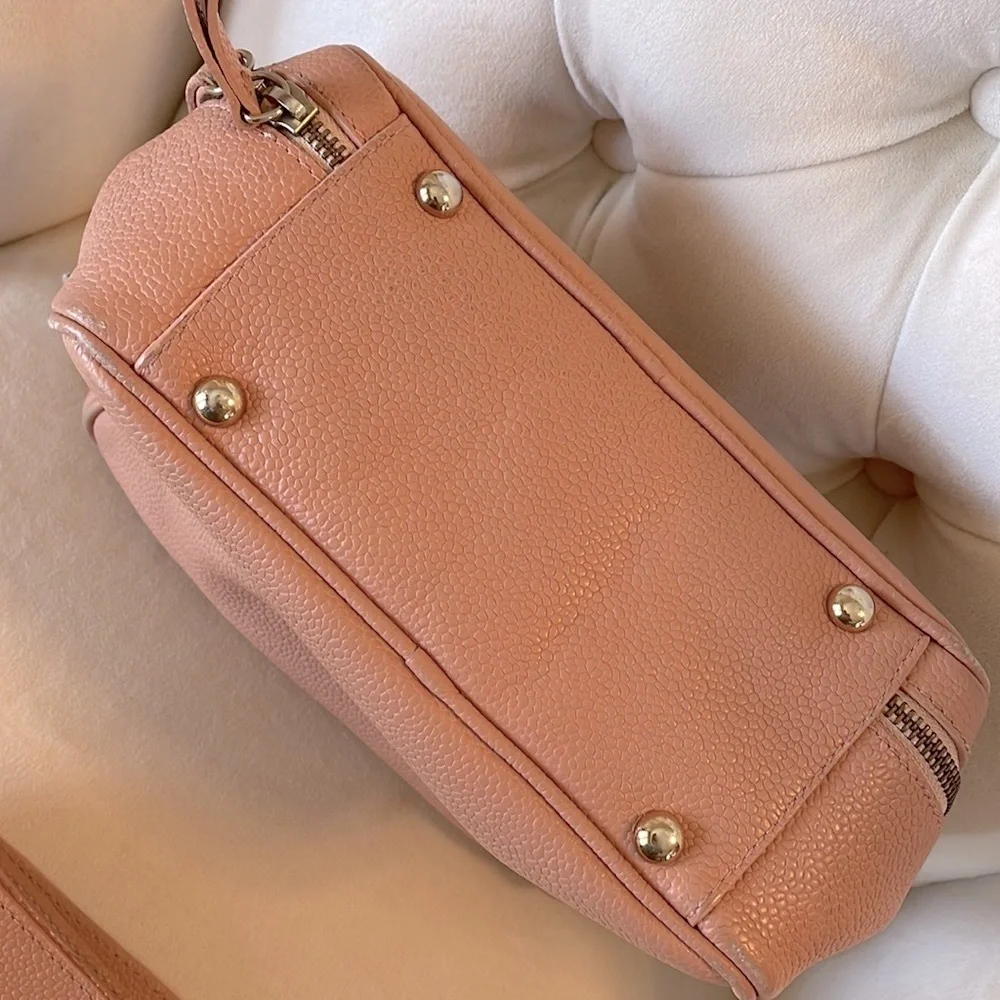 Vittoria Napoli crossbody / handbag Med lots space genuine leather peach rose